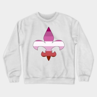 Fleur De Lis Lesbian Pride! Crewneck Sweatshirt